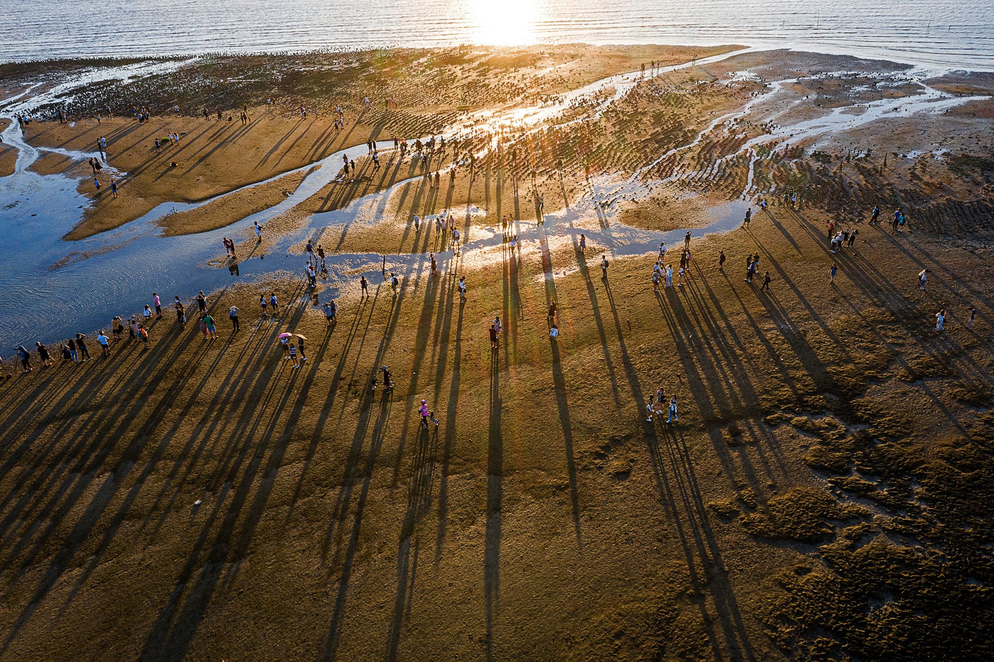 are popular places to visit for a beautiful sunset.